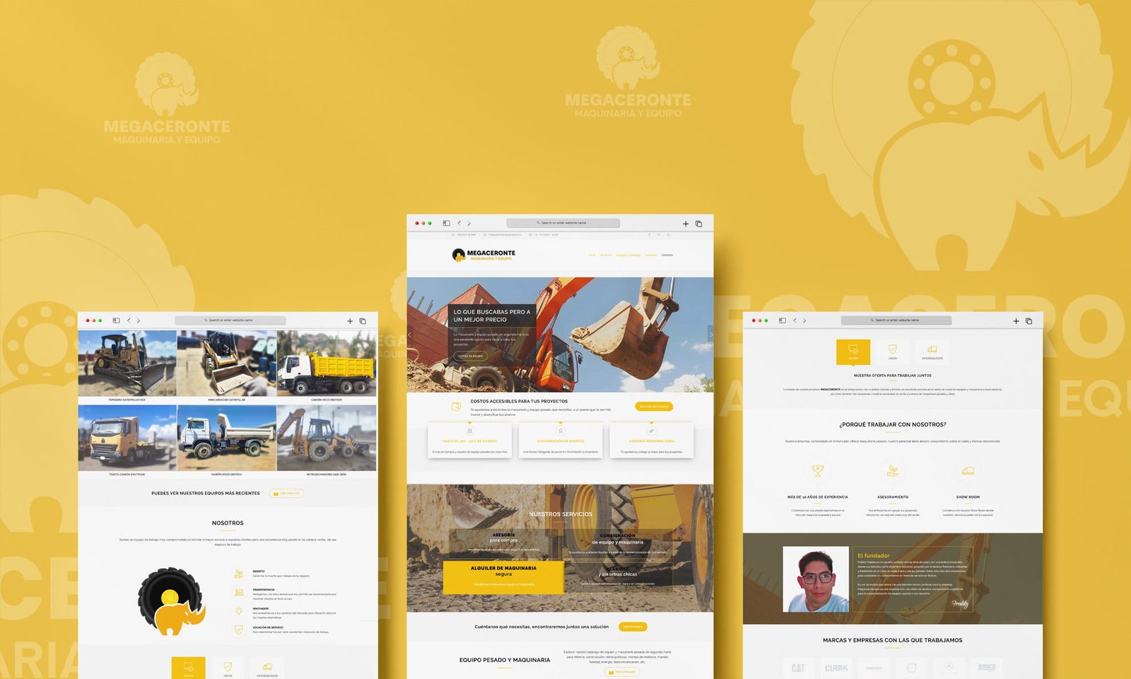 sitio web para compra, venta y alquiler de maquinaria pesada de construcción