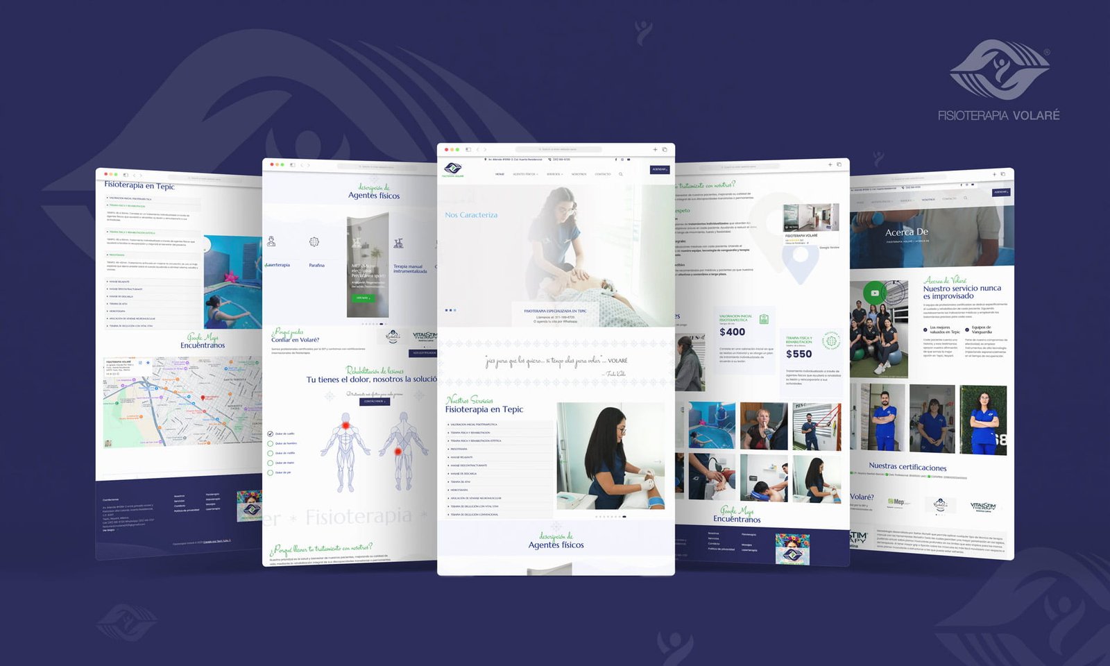 pagina web para clinica de fisioterapia